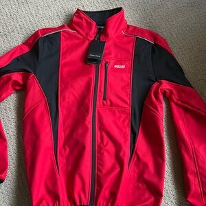 Men’s red and black cycling jacket